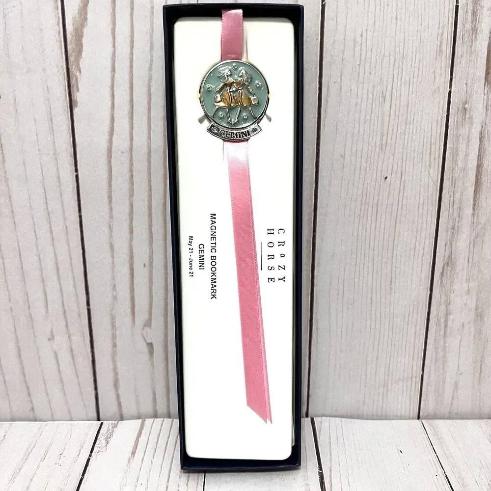 NIB Liz Claiborne Crazy Horse Gemini Magnetic Bookmark